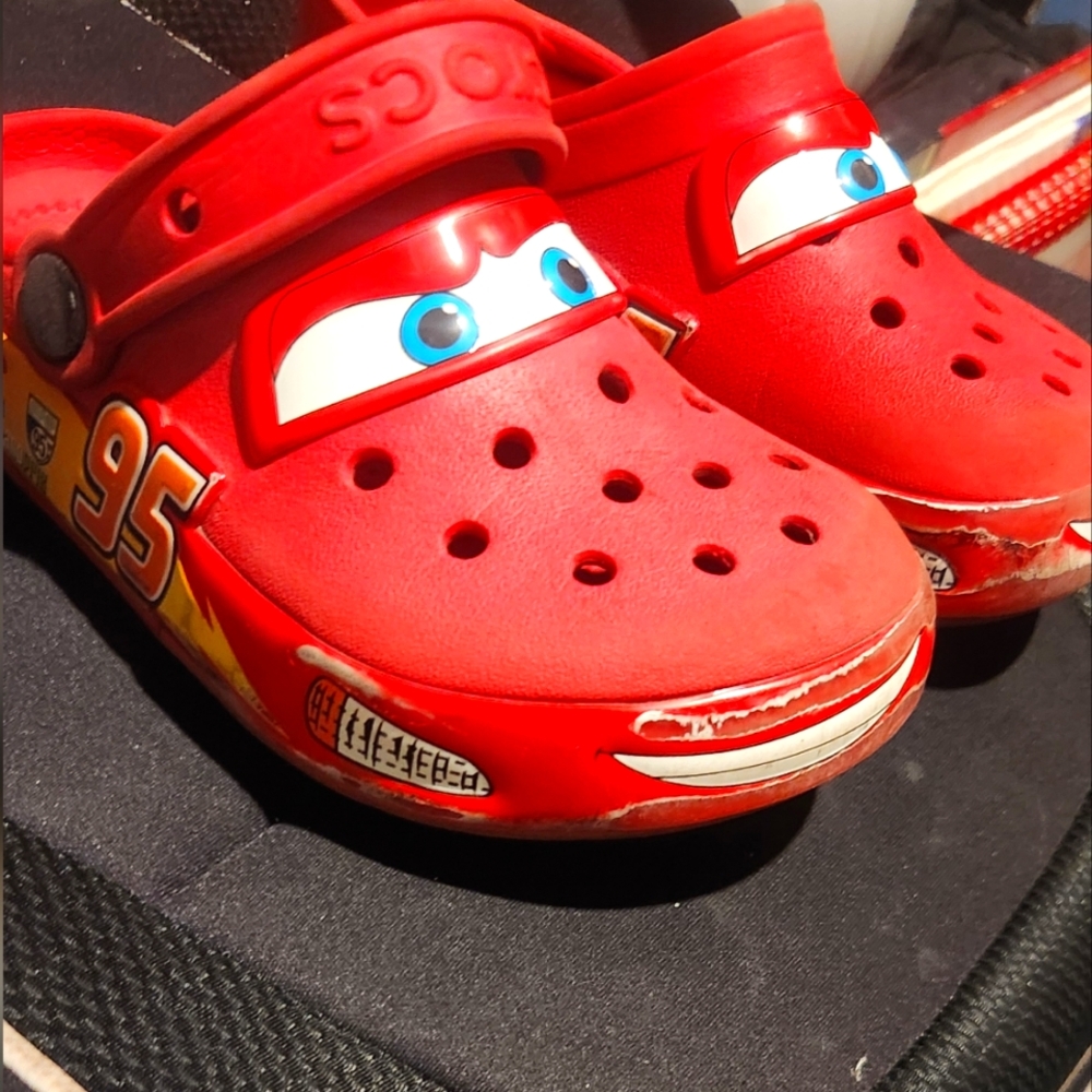Crocs Kids Lightning McQueen Red Clogs